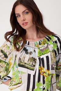 Monari Blouse - Polaroid Print Allover