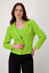 Monari Jacket Basic Knitted - Matcha