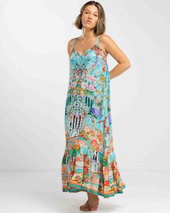 INOA Frill Strap Maxi Dress - Palermo