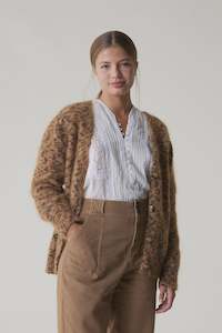 Leon & Harper Marta Leopard Cardigan