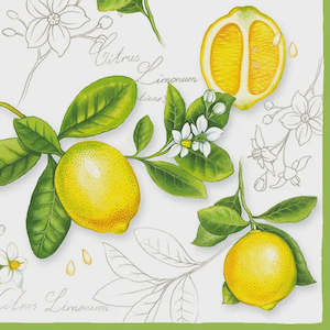 Ambiente - Paper Napkins - Luncheon Size - Citrus Limonum