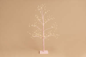 Christmas Artic Birch Tree - Seed Lights 90cm - Pink