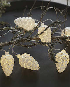 Sirius Celina Glass Pine Cone Garland Lights