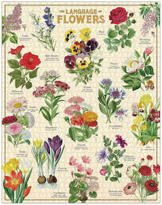 Cavallini & Co Language of Flowers Piece Vintage Puzzle