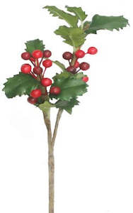 Alison's Acquisitions Holly Sprig - Red