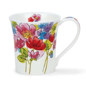 Dunoon Jura Inky Florals Pink Mug