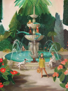 New York Puzzle Company Mermaid Fountain 1000 PCE