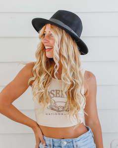 Free Spirit Panama Hat Black Band - Black