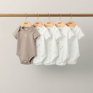 Mamas and Papas Down by the Lake Short Sleeve Bodysuits - 5 Pack