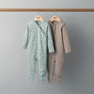 Mamas and Papas Flower Onesies - 2 Pack