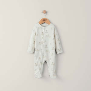 Mamas and Papas Teddy Bear Onesie with Zip