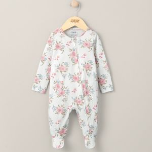 Baby wear: Mamas and Papas Pink Floral Onesie with Zip