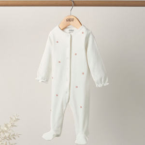 Baby wear: Mamas and Papas Embroided Flower Onesie