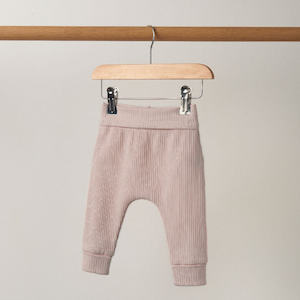 Mamas and Papas Organic Cotton Ribbed Leggings - Pink