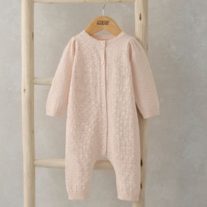 Baby wear: Mamas and Papas Pink Knitted Romper