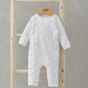 Baby wear: Mamas and Papas Cloud Jacquard Wrap Romper