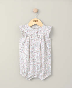 Baby wear: Mamas and Papas Ditsy Frill Floral Romper