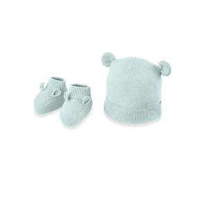 Baby wear: Mamas and Papas Knitted Hat & Booties Set