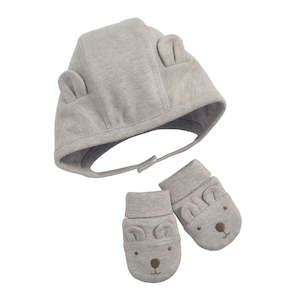 Baby wear: Mamas and Papas Bear Hat & Mittens Set