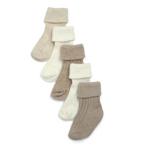 Baby wear: Mamas and Papas Sand Socks - 5 Piece Pack