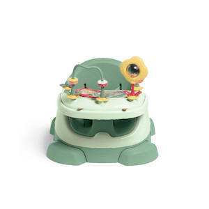 Baby wear: Mamas and Papas Bug 3-in-1 Floor & Booster Seat with Activity Tray - Eucalyptus - NEW Stock Due Early Feb