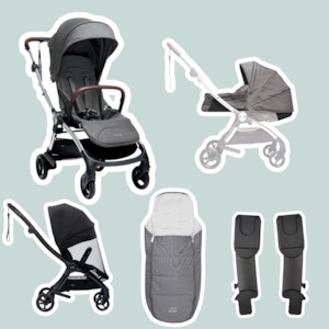 Baby wear: Mamas and Papas Airo Grey Marl Complete Bundle