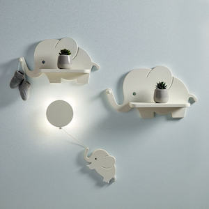 Mamas and Papas Elephant Nursery Shelves with Nightlight