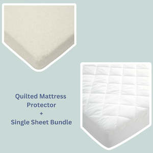 Baby wear: Mamas and Papas Mattress Protector & Single Sheet Bundle