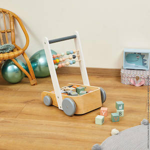 Janod Wooden Cart with ABC Blocks