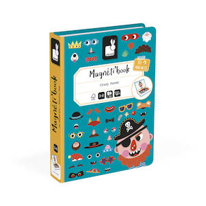 Baby wear: Janod Boys Crazy Faces Magnetibook