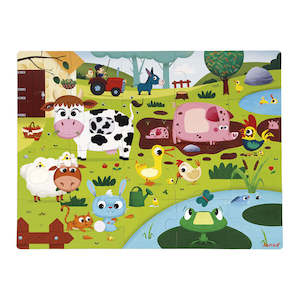 Baby wear: Janod Farm Animals Tactile (Touch & Feel) Puzzle