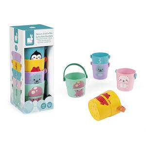 Janod Bath Activity Buckets - Animals