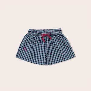 OLIVE AND THE CAPTAIN - GINGHAM BOWS WIDE SHORTS