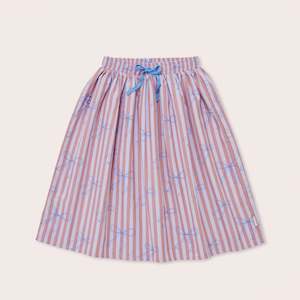 OLIVE AND THE CAPTAIN - BLUE BOWS HADLEY MIDI SKIRT