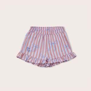 OLIVE AND THE CAPTAIN - BLUE BOWS CARLA FRILL SHORTS