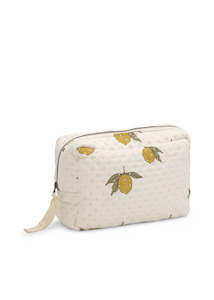 Infant clothing: KONGES SLØJD - BIG QUILTED TOLIETRY BAG MON GRAND CITRON