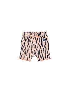 HUXBABY TIGER RIB SHORT WITH LETTUCE EDGE IN PEACH