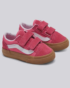 VANS - TODDLER OLD SKOOL VELCRO PINK GUM