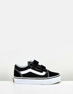 Vans Kids Old Skool Velcro Black/true White