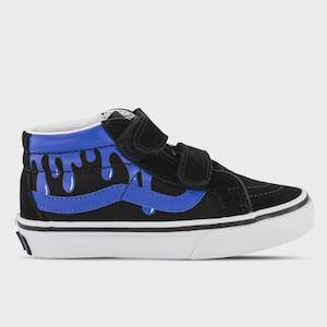 Vans Sk8 Mid Glow Slime Blk/blue Velcro