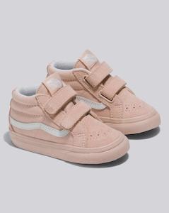 VANS Sk8-Mid Reissue V Pastel Mono Rose Smoke - Pink