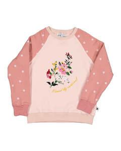 KISSED BY RADICOOL - FLORA RAGLAN CREW