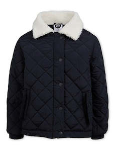 Eve Girl Youth - Lydia Quilted Jacket Black