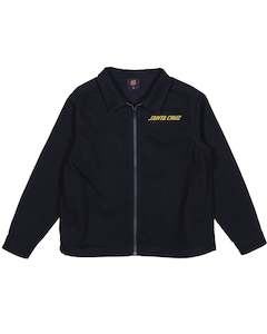 SANTA CRUZ - SNAKE DOT STRIP JACKET BLACK