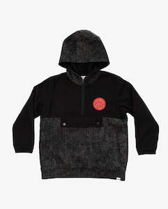 Infant clothing: BAND OF BOYS - BLACK GRADIENT SMILE PADDED JACKET