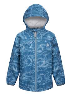 THERM 10K PACKAWAY RAINSHELL JACKET - OCEAN