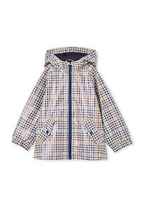 Infant clothing: MILKY KIDS - CHECK RAIN JACKET