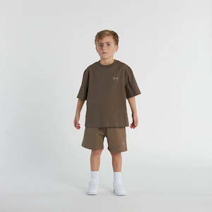 Crate - Kids Basic Script Box Tee - Chia