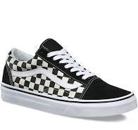 Infant clothing: VANS KIDS OLD SKOOL CHECKERBOARD BLACK/WHITE