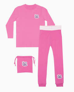 The Girl Club - Pj Set  Wavy Snake Bubblegum Pink